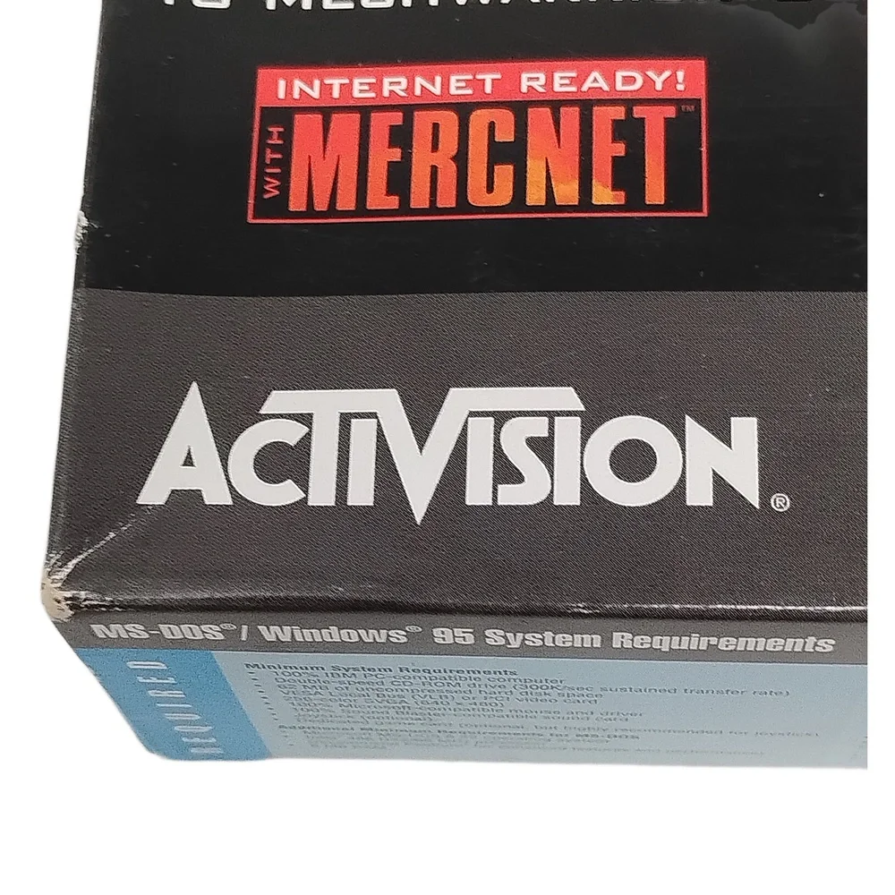 MechWarrior 2 Mercenaries PC Game 1996 Big Box Activision FASA Simulation Retro